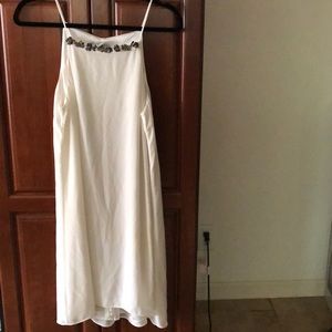 H&M White Chiffon Cocktail Dress